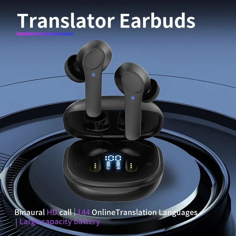 B11 Translation Headphones Real Time Bluetooth Earbuds Translator 144 Languages Simultaneous Business Interpretation Earphones ShopOnlyDeal