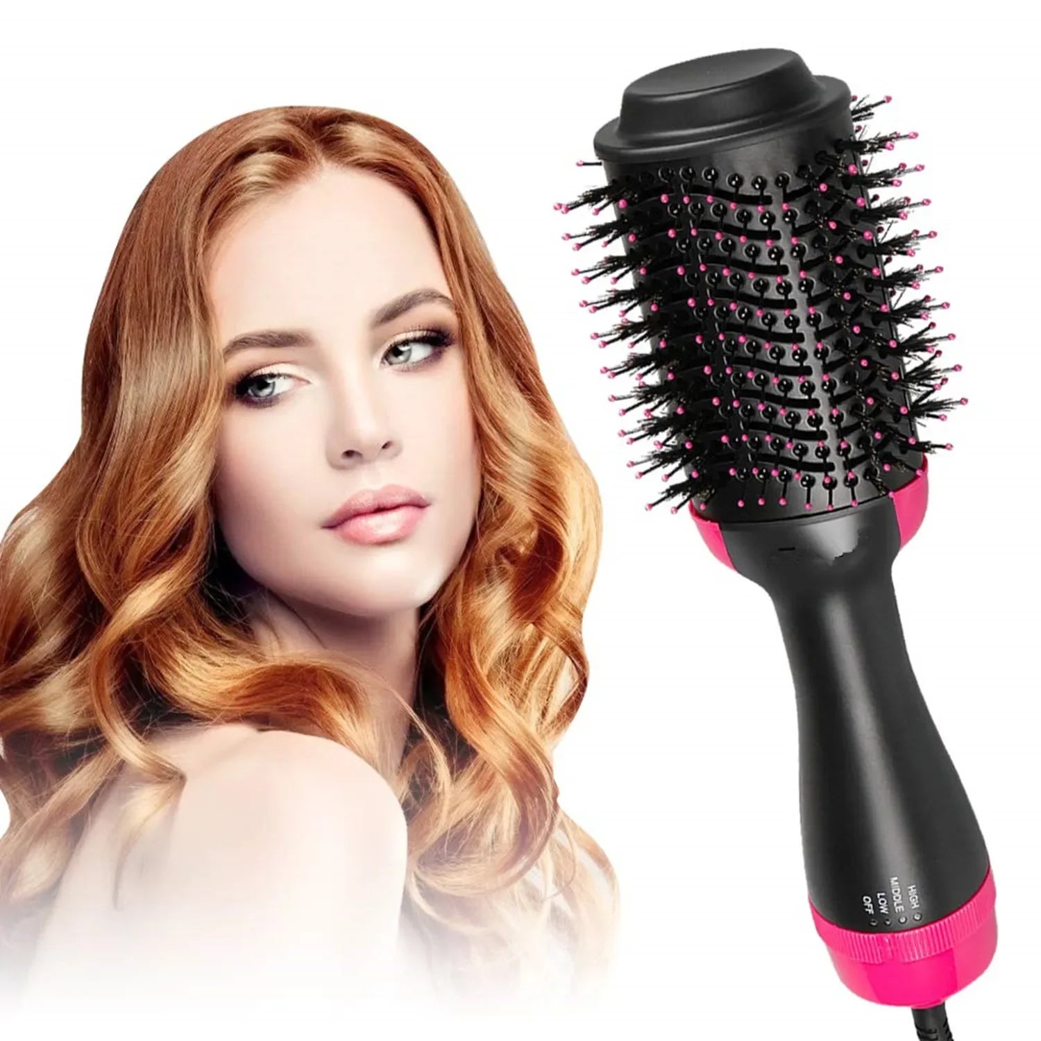 One Step Hair Dryer Brush Household Hot Air Brush & Volumizer Hair Curler Straightener Salon Hair Styling Tools ShopOnlyDeal