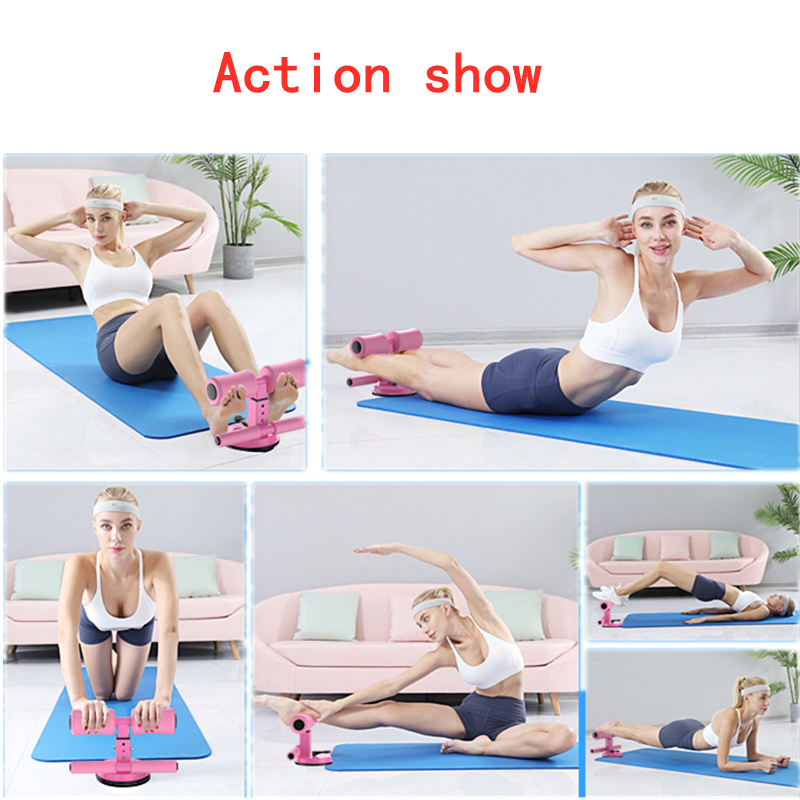 Gym Equipment Exercised Abdomen Arms Stomach Thighs LegsThin Fitness  Suction Cup Type Sit Up Bar Self-Suction abs machine ShopOnlyDeal