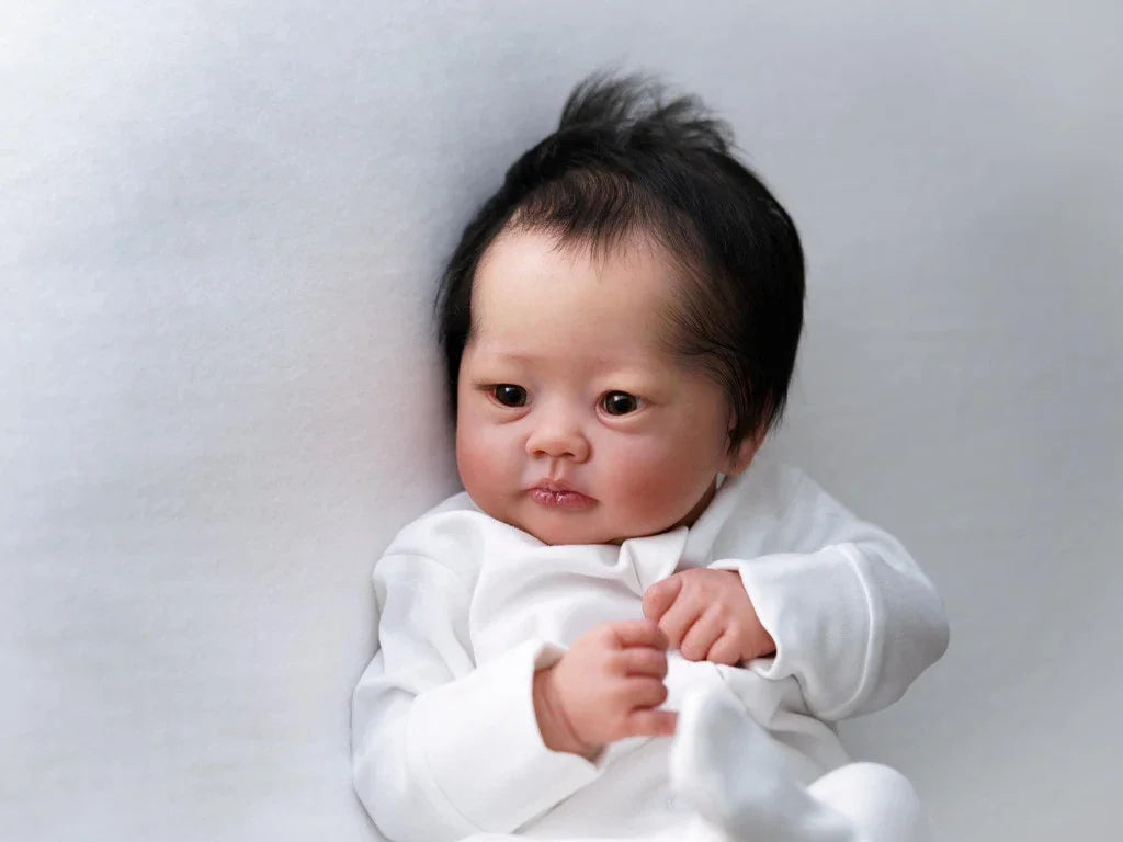 NPK 19inch Soft Body Lali Newborn Baby Reborn Doll Lifelike Soft Touch Cuddly Baby Multiple Layers Painting 3D Skin ShopOnlyDeal