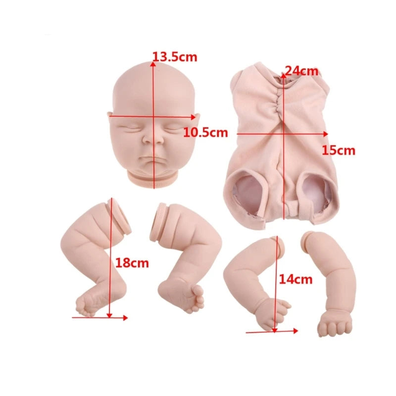 21 inches Unfinished Newborn Baby Toy Real Looking for Doll Accessories Unpainted for Doll Parts Vinyl for Doll Pleasant ShopOnlyDeal