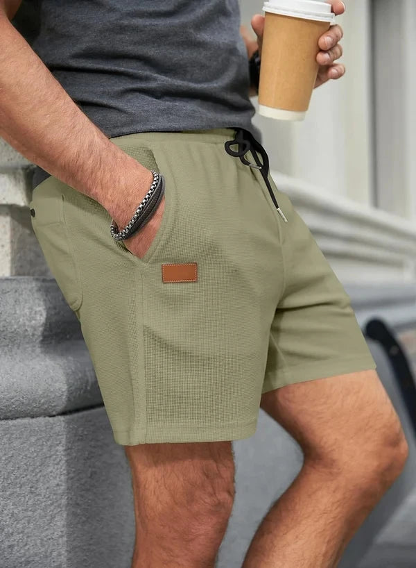 New Summer 2024 Men's Athleisure Shorts | Breathable and Comfortable Simple Solid Color Shorts ShopOnlyDeal