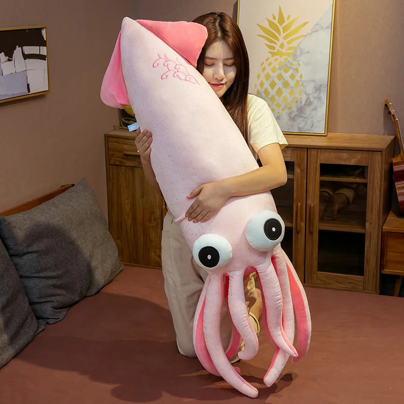 Cartoon Kawaii Simulation Squid Plush Doll | Creative Big Eyes Plush Octopus | Children's Birthday Gift | Room Decorations ShopOnlyDeal