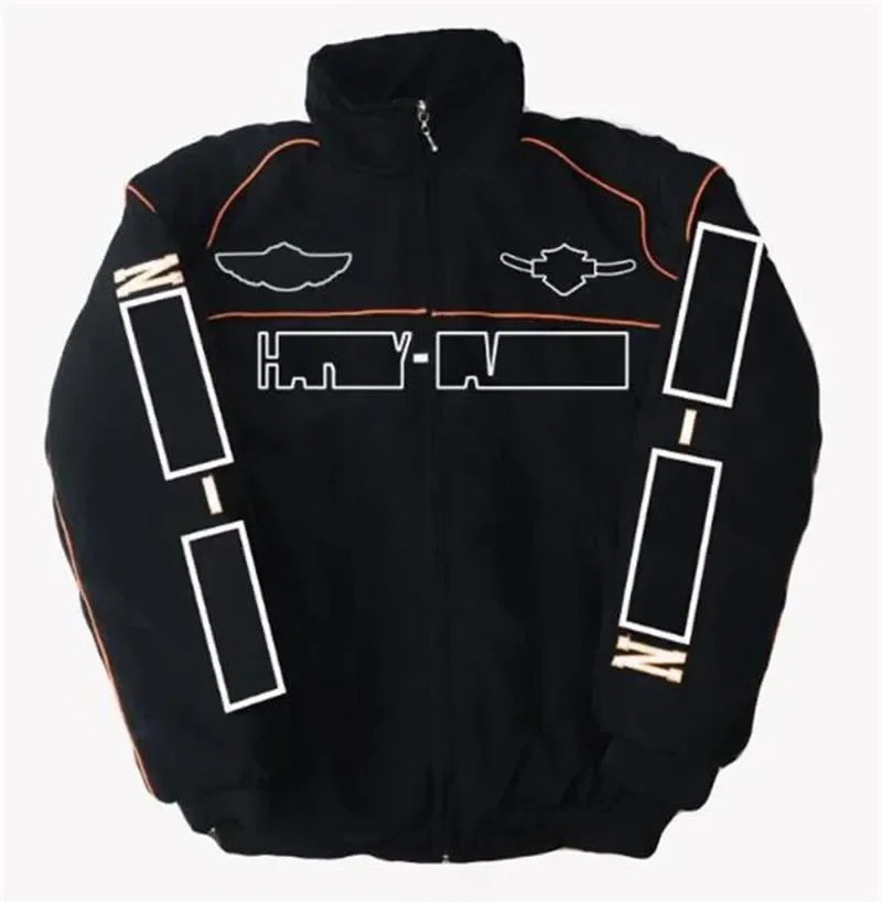 F1 Racing Car Fans Cotton Jacket | American Style Embroidered Motorcycle Riding Jacket for Autumn and Winter ShopOnlyDeal