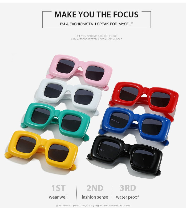 🕶️😎 Inflatable Square Sunglasses for Men & Women: New Punk Designer Sun Glasses | Fashion Big Frame Shades lentes de sol hombre ShopOnlyDeal