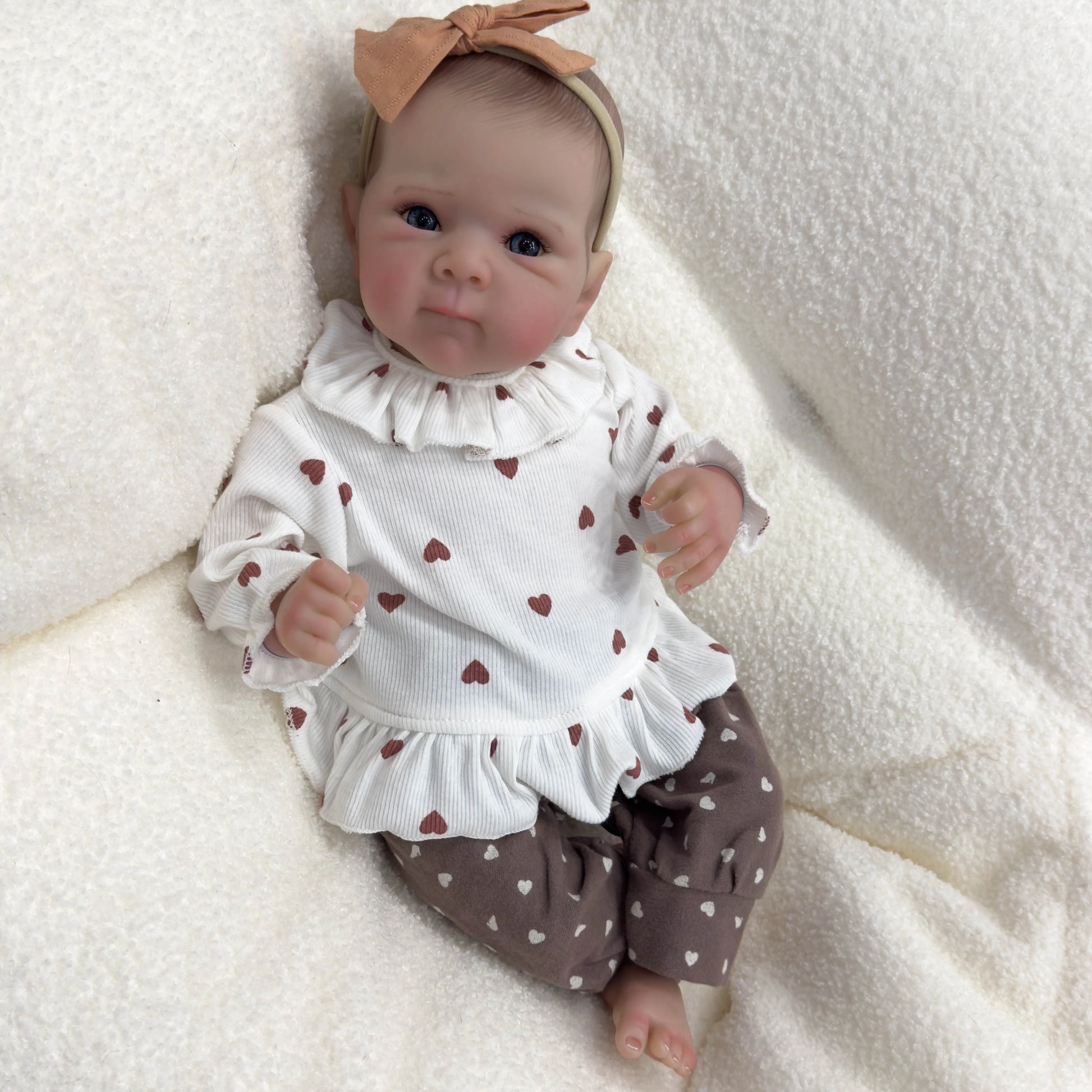 NPK 18inch Soft Body Reborn Baby Doll 100% handmade 3D Skin Bettie with Visbile Veins Collectible Art Doll Christmas Gift ShopOnlyDeal