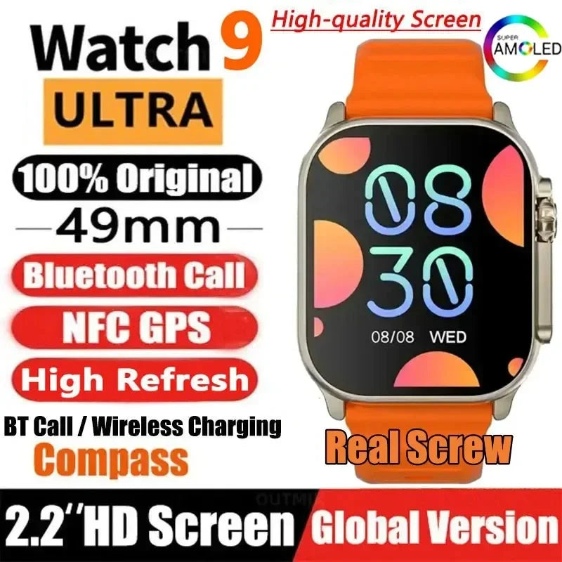 2024 New SmartWatch Original T900 Ultra 2 Smart Watch For Man Women Sport Fitness Call Hiwatchpro APP Watch Man Woman Gift GPS ShopOnlyDeal