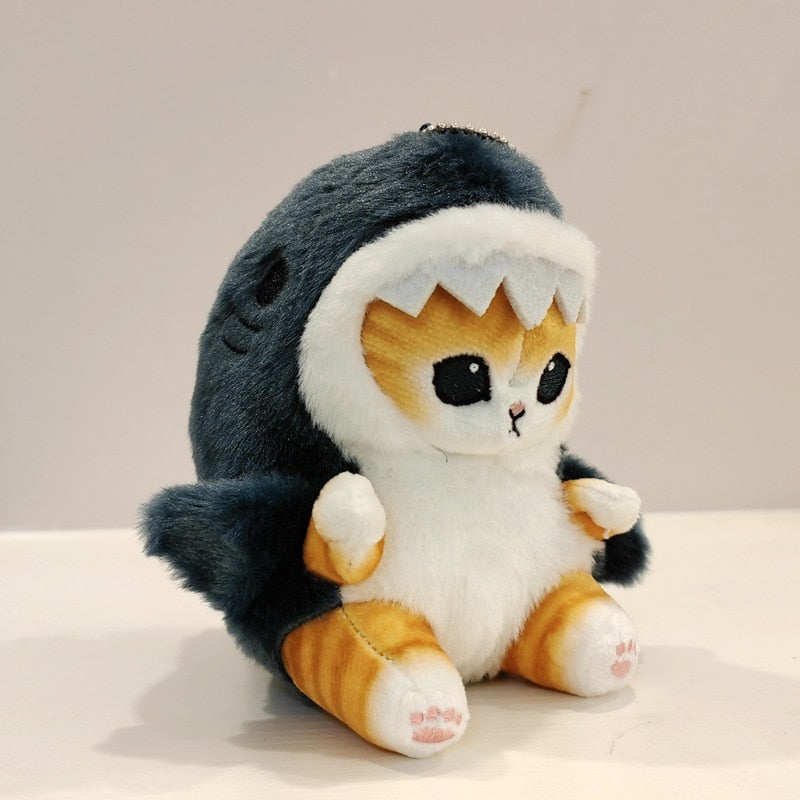 Cute Shark Cat Fried Shrimp Cat Plush Doll Pendant Doll Beautiful Room Car Bag Decoration Pendant Opening Holiday Gift ShopOnlyDeal