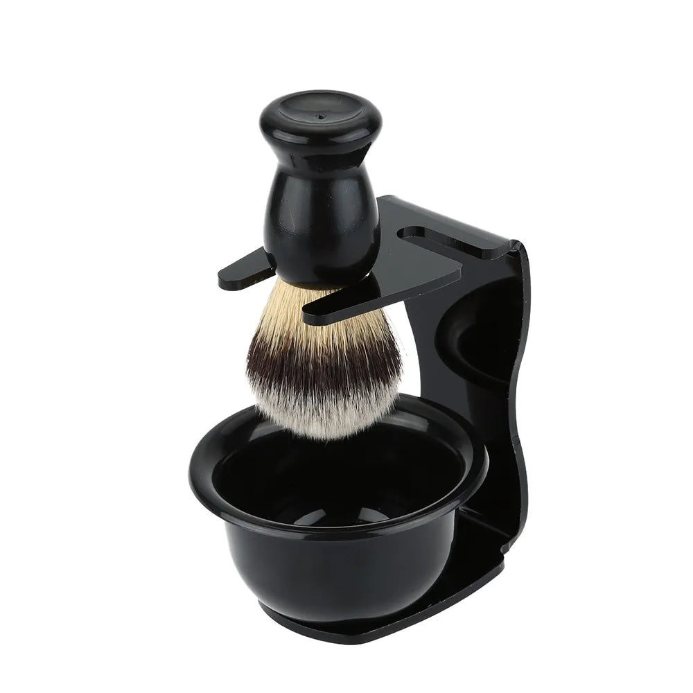 Shaving Brush Set, 3-in-1 Shaving Set with Shaving Brush, Shaving Bowl and Shaving Stand,  Father's Day Men's Shaving Gift Set ShopOnlyDeal