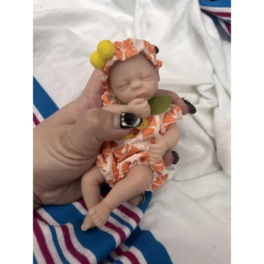 6-Inch Full Body Silicone Reborn Baby Doll | Realistic Newborn Mini Doll with Clothes ShopOnlyDeal