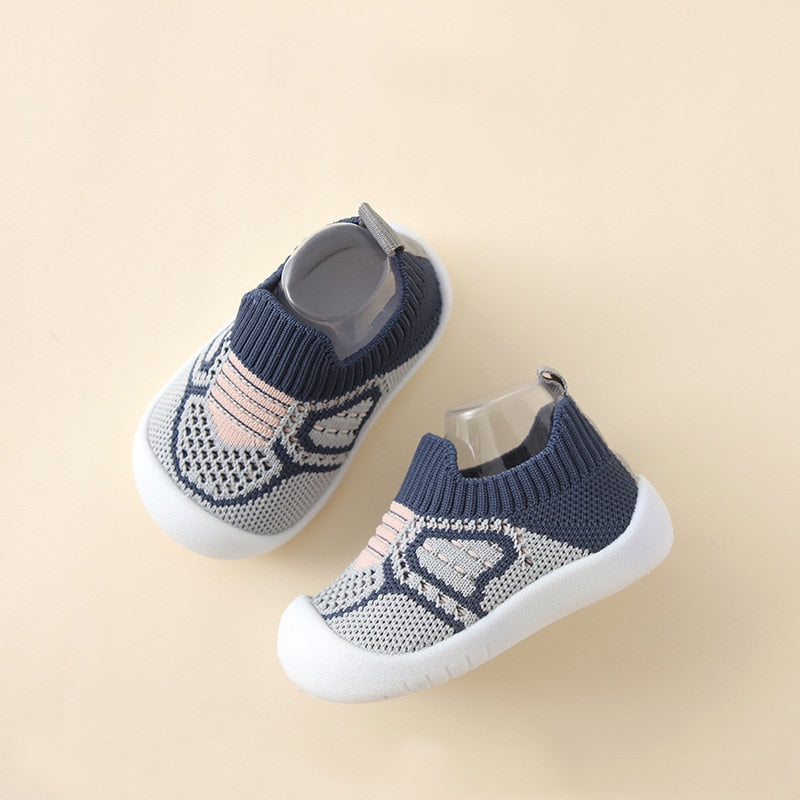 Baby Shoes Anti-slip Breathable Infant Crib Floor Socks with Rubber Sole for Children Girls Boys Mesh Shoes Soft Bottom Slippers ShopOnlyDeal