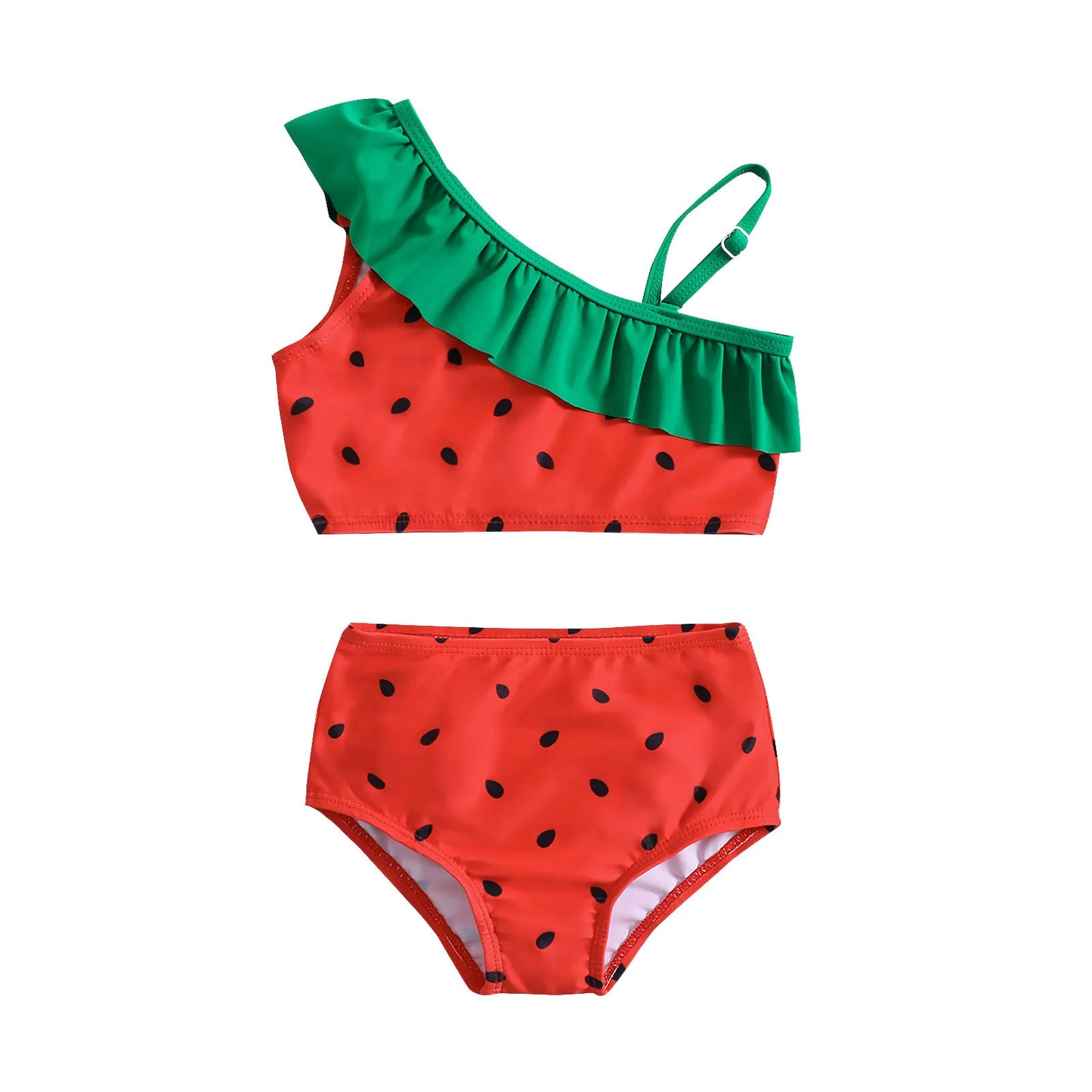 1 2 3 4 5 Years Toddler Kids Baby Girl Swimsuits Cute Watermelon Prints Sleeveless Tops+Shorts Bikini Bathing Suits Beach Wear ShopOnlyDeal