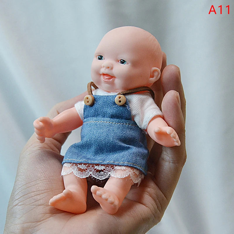 Reborn Dolls Baby Reborn Silicone Reborn Baby Doll 12cm Palm Dolls Pajamas Dress Simulation Baby Reborn Baby Doll Toys ShopOnlyDeal