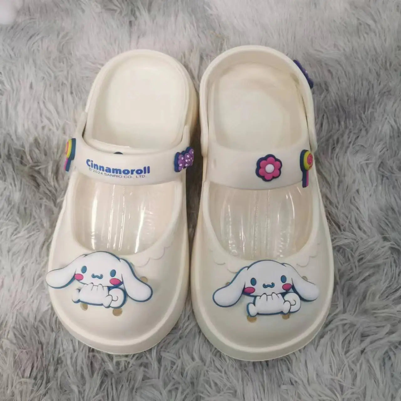 Sanrio Cinnamonll children's non-slip and wear-resistant dual-use home indoor and outdoor cartoon Kuromi sandals gift wholesale ShopOnlyDeal