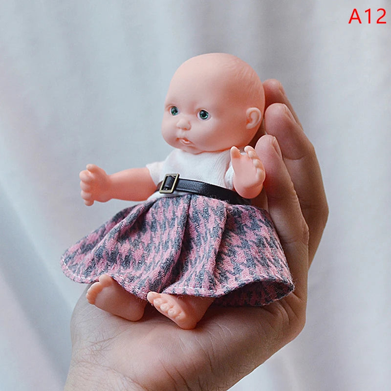 Reborn Dolls Baby Reborn Silicone Reborn Baby Doll 12cm Palm Dolls Pajamas Dress Simulation Baby Reborn Baby Doll Toys ShopOnlyDeal