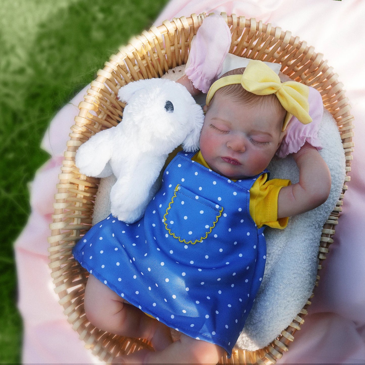 Realistic Reborn Baby Dolls - 20-Inch Cloth Body Lifelike Sleeping Real Life Newborn Girl, Cute Birthday Gift for Kids Aged 3+ ShopOnlyDeal