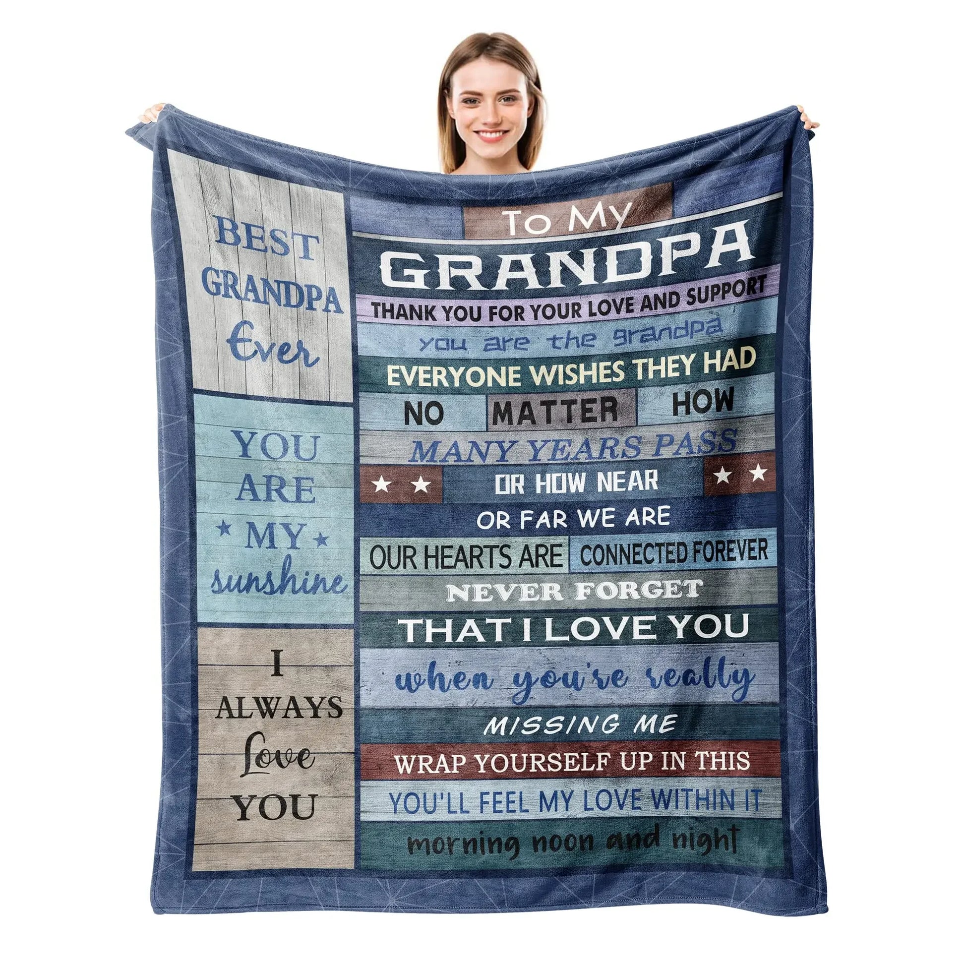 Dad Blanket | The Best Dad Throw Blanket | Soft and Warm Gift for Father, Daddy, Papa, Pappy, Grandpa | Perfect for Father’s Day, Birthday, Christmas ShopOnlyDeal