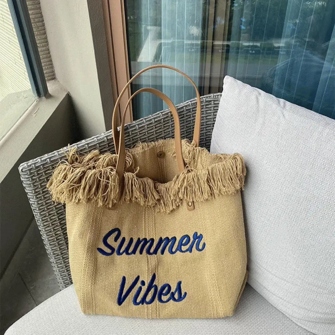 Canvas Women Handbags | Large Tote Beach Bag | Shopping Bags | Underarm Shoulder Bag for Female | Casual Canvas Beach Bags ShopOnlyDeal