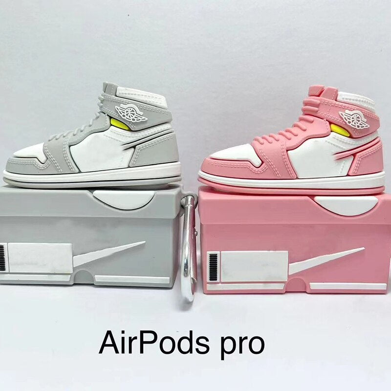 Sneaker Airpod Case 3D Cute Cartoon Sneakers Sport Shoes Soft Silicone Wireless Earphone Cover For Apple Airpods 1 2  Case for air pods Pro ShopOnlyDeal