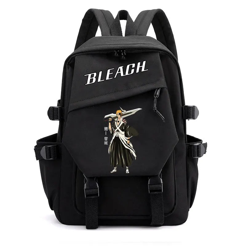 Anime Bleach Backpack | Kurosaki Ichigo Design Student School Shoulder Bag | Youth Outdoor Travel Backpack for Women and Kids ShopOnlyDeal