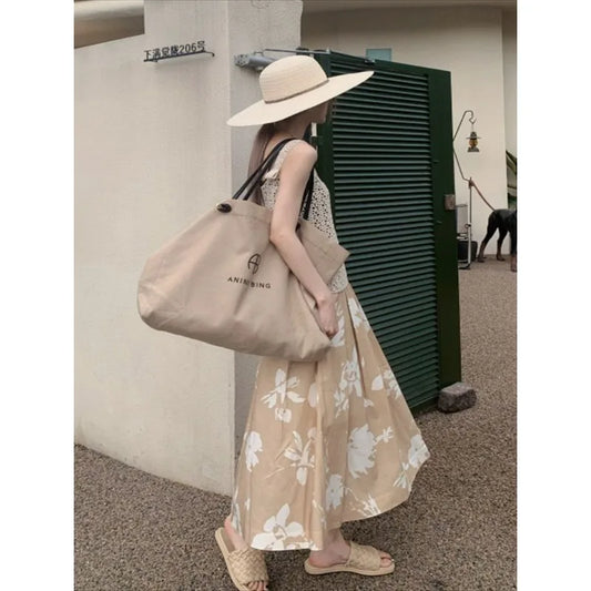 Cotton Linen Handbag Women's Bags Spring Summer 2023 Female Bag Luxury Canvas Tote Ladies Hand Shoulder Large Capacity Designer ShopOnlyDeal