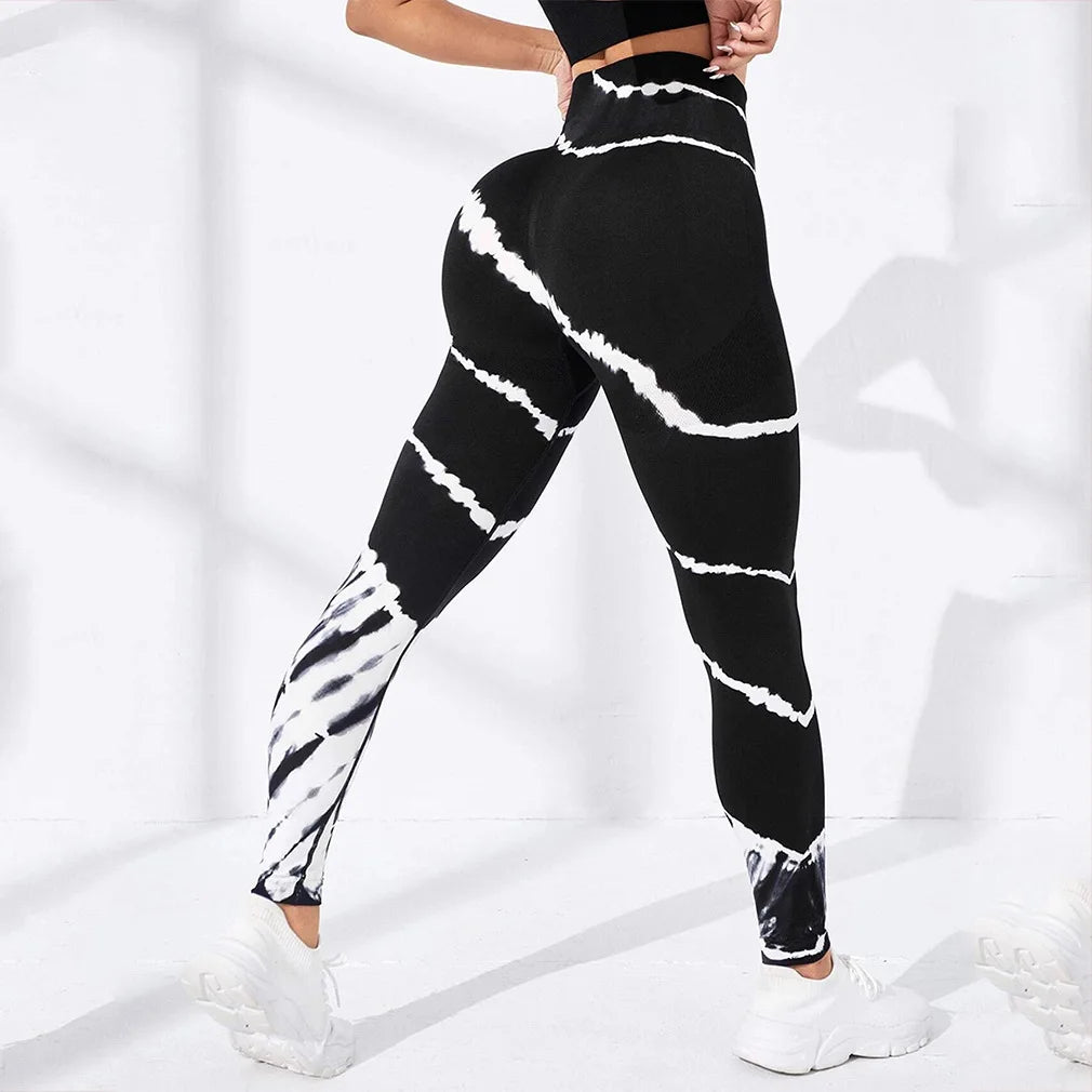 New 3D Print Tie Dye Sports Pants | Women Seamless Leggings | High Waist Fitness Push Up Leggings | Gym Clothing Workout Tights ShopOnlyDeal