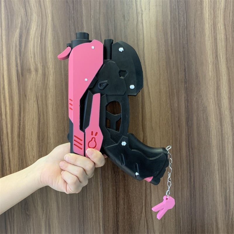 Game OW D. va Revolvers Weapon Gun 1:1 Cosplay Safety PU Gift Outdoor Toy Rubber No Shooting ShopOnlyDeal