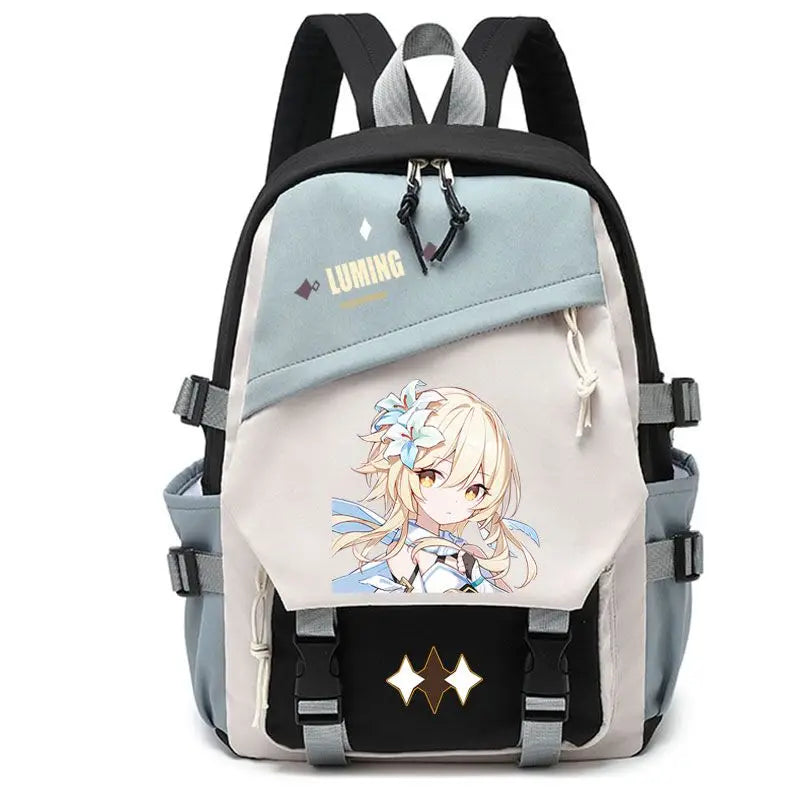 Genshin Impact Anime Cosplay Students School Bag Backpack Beelzebul Ayaka Xiao Bookbag Travel Rucksack Outdoor Boys Girls Gifts ShopOnlyDeal