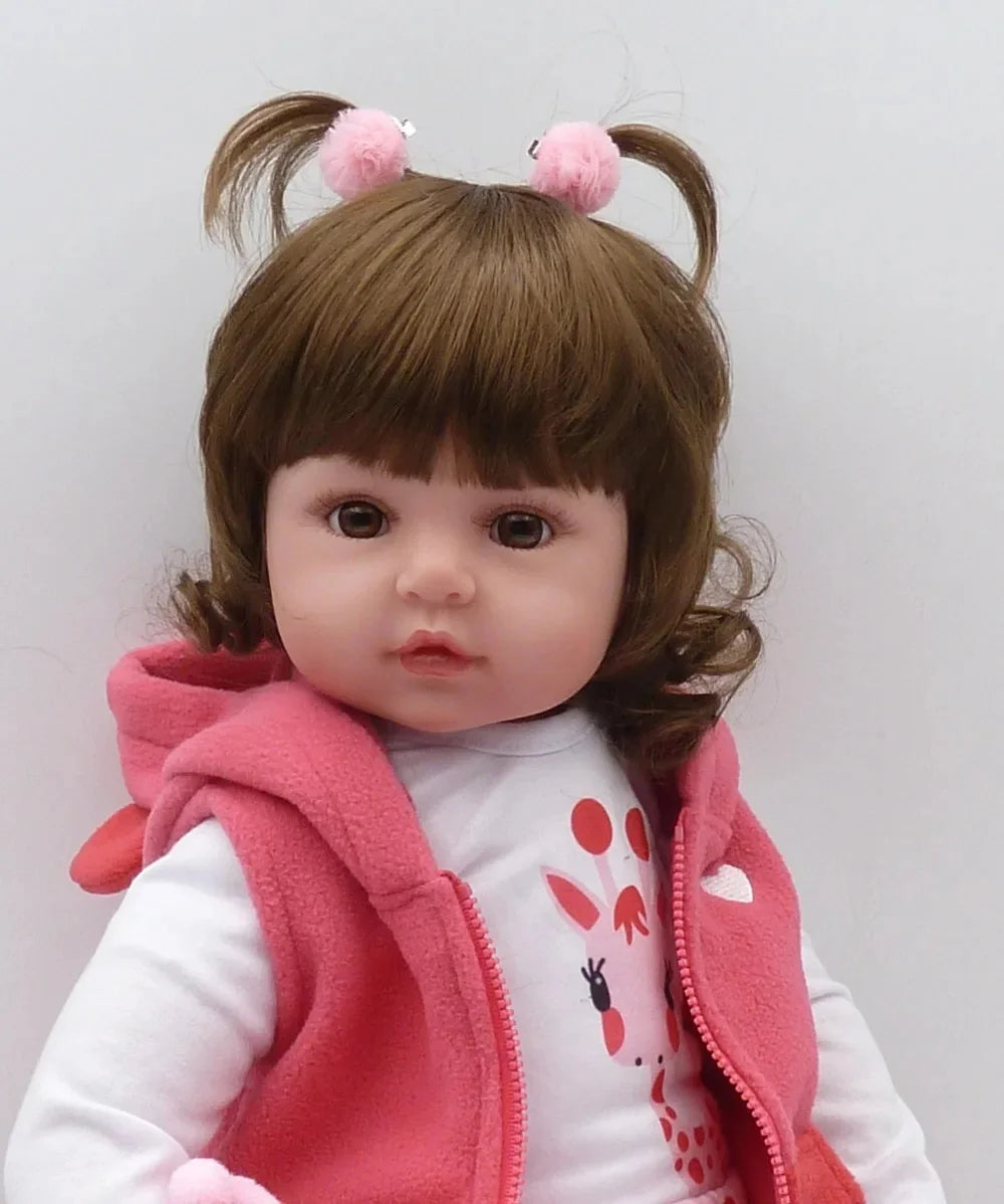 bebe doll reborn toddler 47cm soft silicone reborn baby dolls soft body lifelike menina Christmas surprice girl gifts doll ShopOnlyDeal