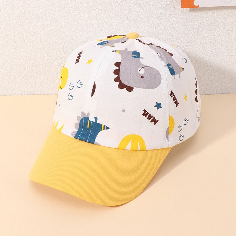 Cartoon Dinosaur Children Baseball Cap Cute Animal Kids Sun Hat Spring Corduroy Outdoor Boys Girls Peaked Caps Bonnet Gorras ShopOnlyDeal