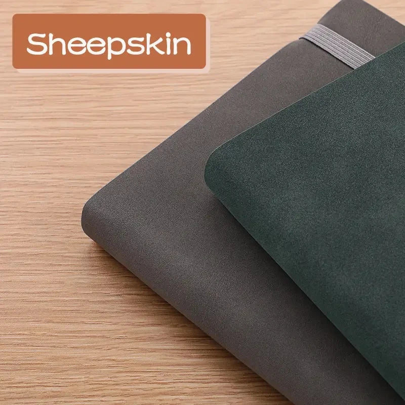 256 pages Sheepskin A5 Notebook Notepad Diary Business Journal Planner Agenda Organizer Note Book Office School Supplies ShopOnlyDeal