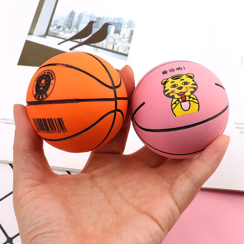 Mini Rubber Small Basketball | Decompression High Elasticity | Creative Fingertip Basketball | High Elasticity Small Basketball Toy ShopOnlyDeal