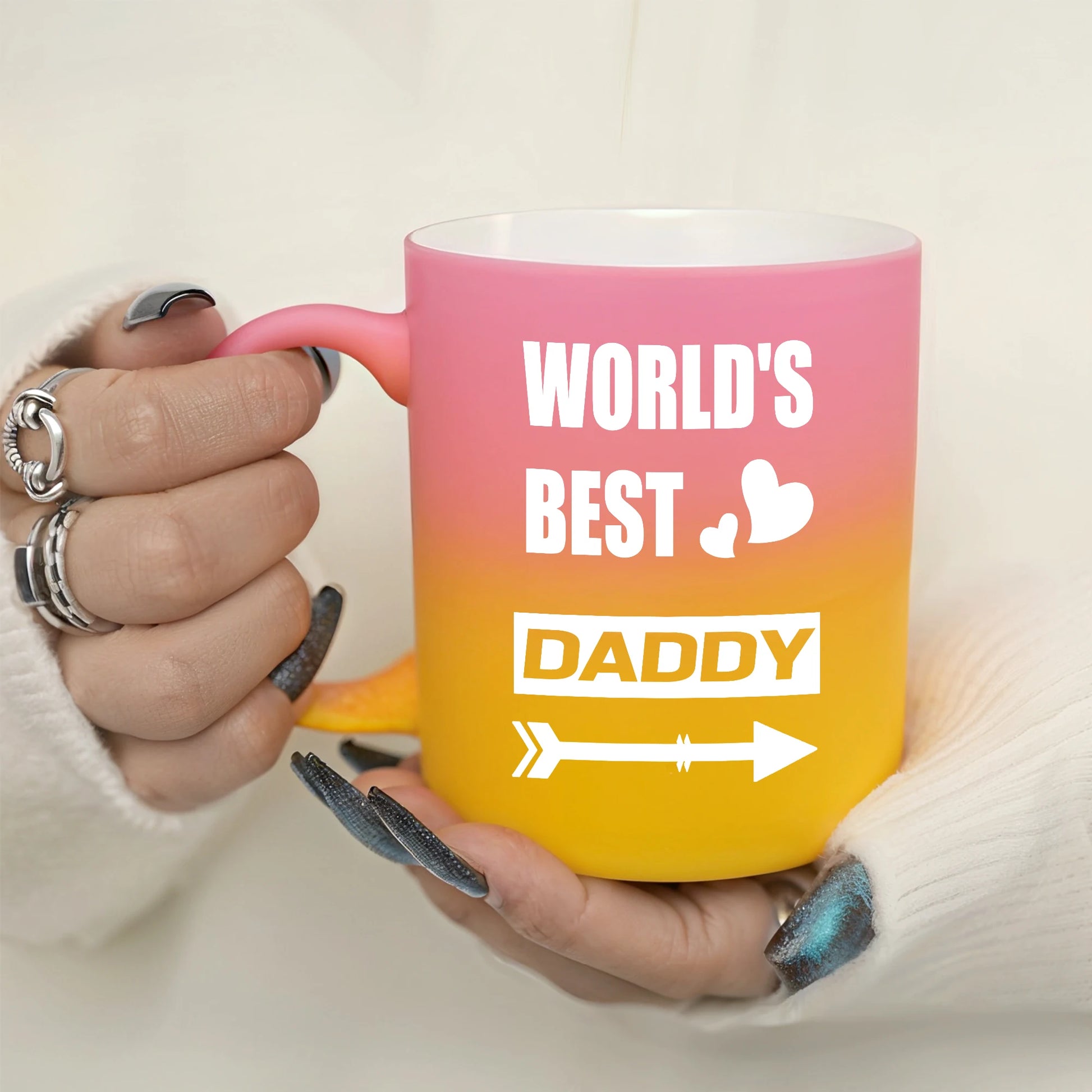 1pc 11oz World's Best Daddy Milk Mug | Fun Creative Gift for Dad | Father's Holiday Ceramic Coffee Mug ShopOnlyDeal