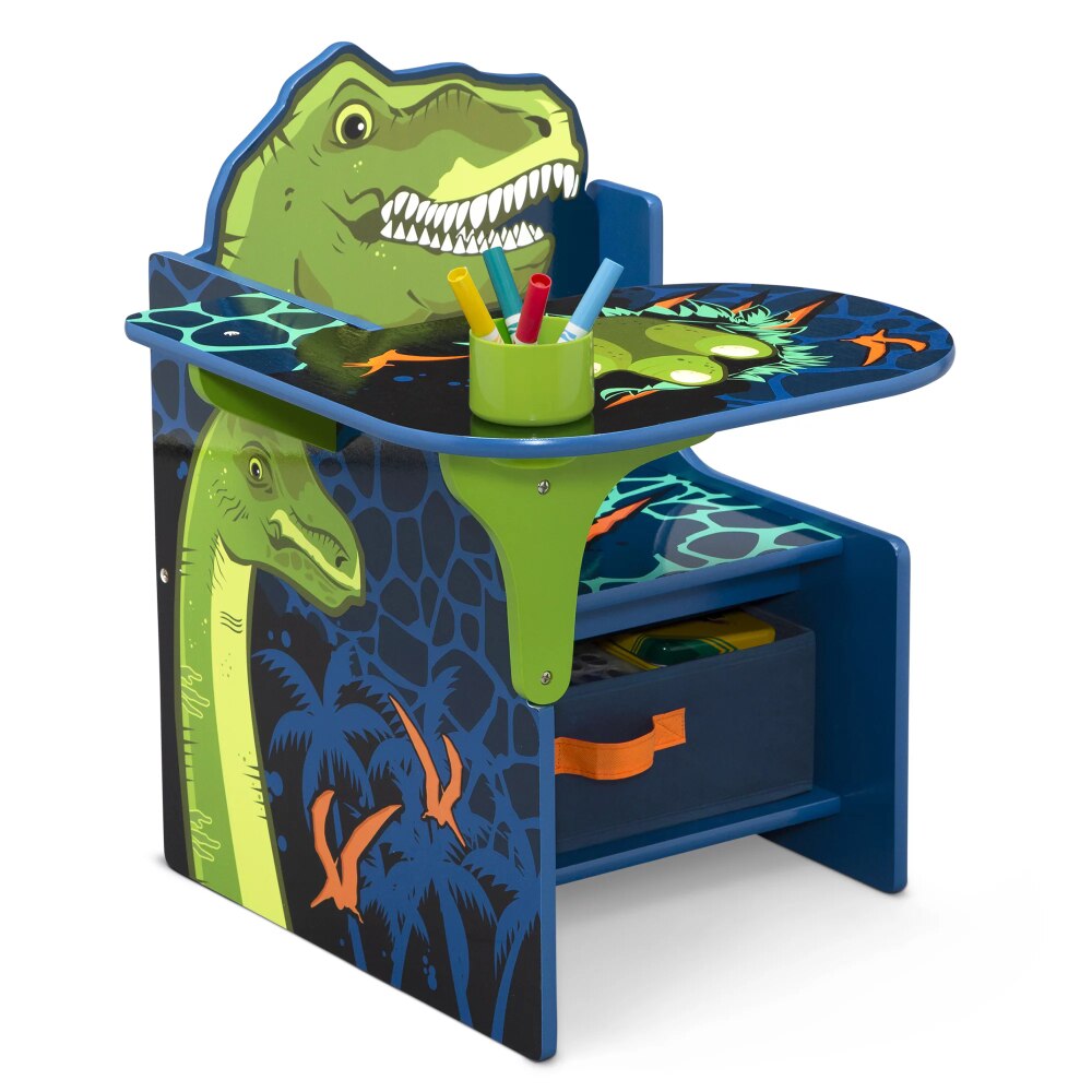 Discover Endless Fun with Children Dinosaur Chair Desk with Storage Bin - Greenguard Gold Certified Kids Table and Chair Set - Perfect for Creative Play! ShopOnlyDeal