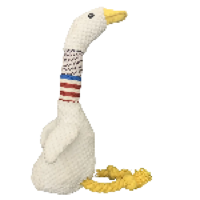 New Pet Dog Plush Sound Toy | White Geese Coarse Grain Velvet Bite Resistant Long Necked Duck Toy | Interactive Dog Supplies ShopOnlyDeal