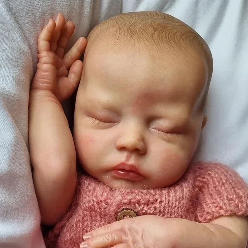 47cm Reborn Baby Doll Newborn Deliah Soft Cuddly Body Lifelike 3D Skin with Visible Veins High Quality Handmade Doll ShopOnlyDeal