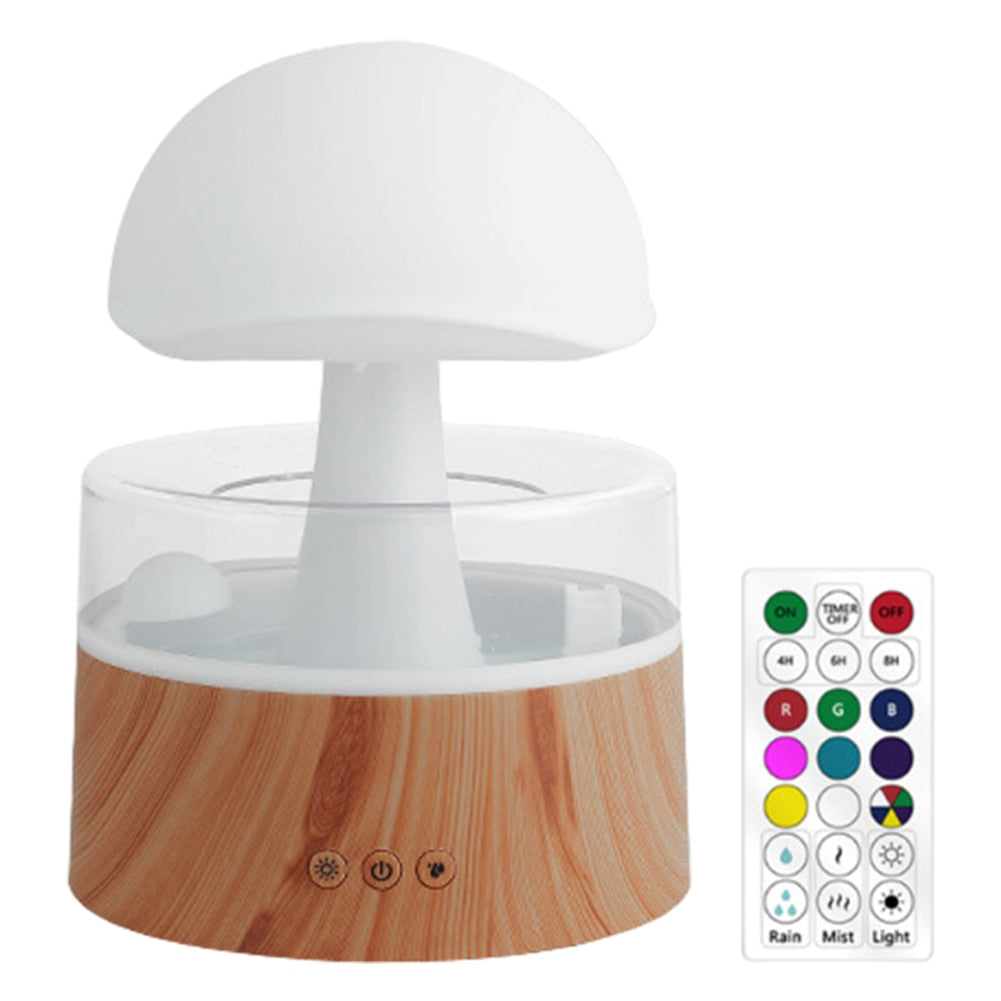 500ml Mushroom Rain Air Humidifier Rain Cloud Colorful Mushroom Aroma Diffuser Night Light USB Air Diffuser Mist Maker Machine ShopOnlyDeal