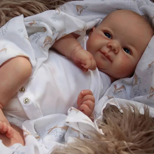 49CM Reborn Dolls Complete Finished Juliette Lifelike Real Touch 3D Skin Multiple Layers with Hand-Painted Hair Bebe Doll ShopOnlyDeal