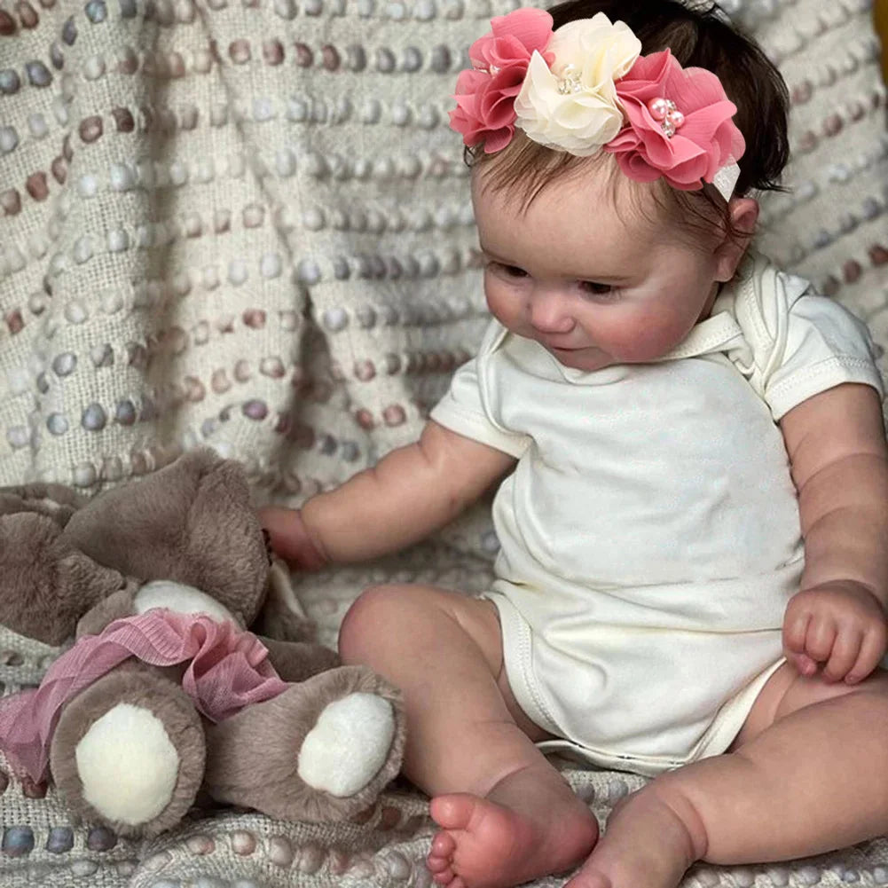 50CM Full Vinyl Body Girl Waterproof Reborn Doll Maddie Hand-Detailed Painted with Visible Veins Lifelike 3D Skin Tone Toy Gift ShopOnlyDeal