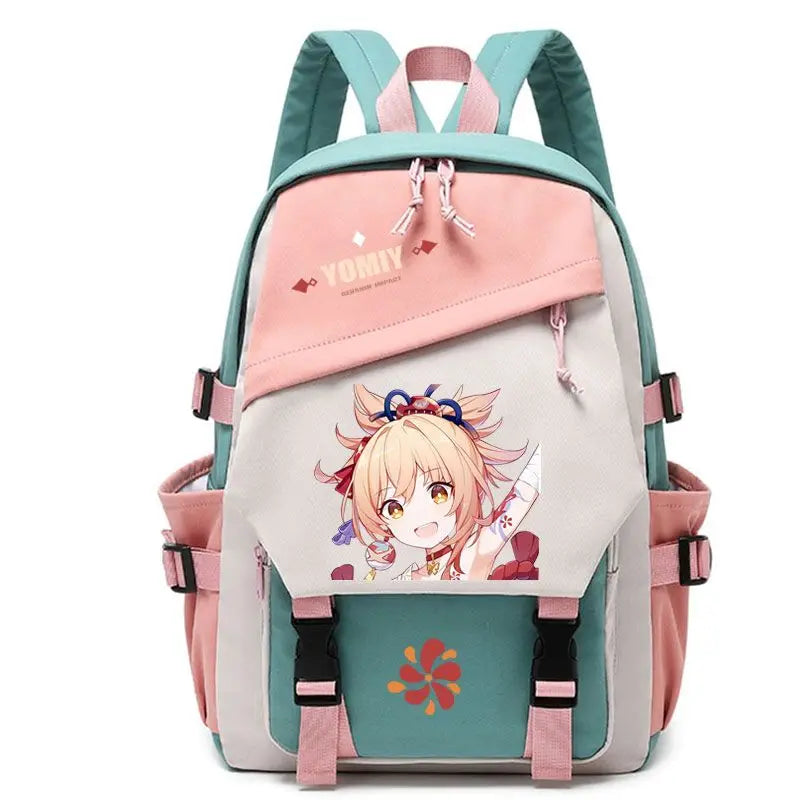 Genshin Impact Anime Cosplay Students School Bag Backpack Beelzebul Ayaka Xiao Bookbag Travel Rucksack Outdoor Boys Girls Gifts ShopOnlyDeal