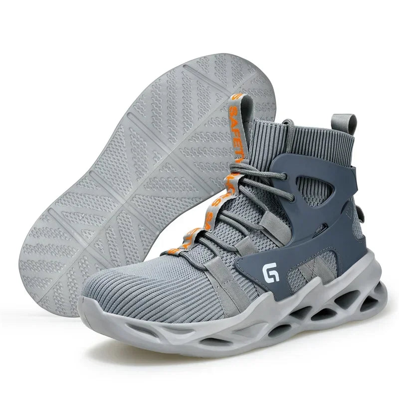 2024 Lightweight Work Safety Boots For Men Shoes Comfortable Steel Toe Cap Indestructible Male Sneakers Footwear ShopOnlyDeal