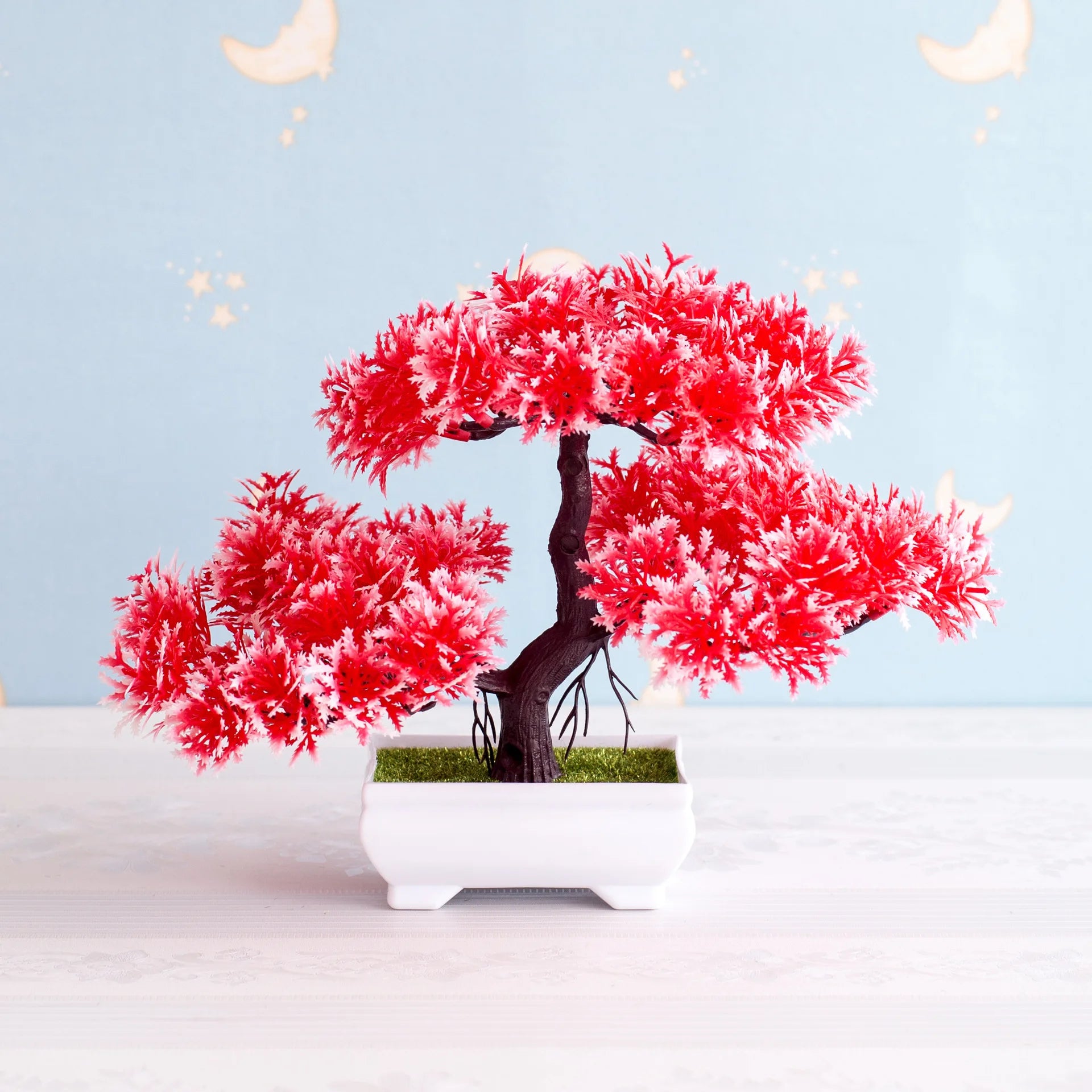 NEW Artificial Plants Bonsai Small Tree Pot Plants Fake Flowers Potted Ornaments For Home Decoration Hotel Garden Decor ShopOnlyDeal