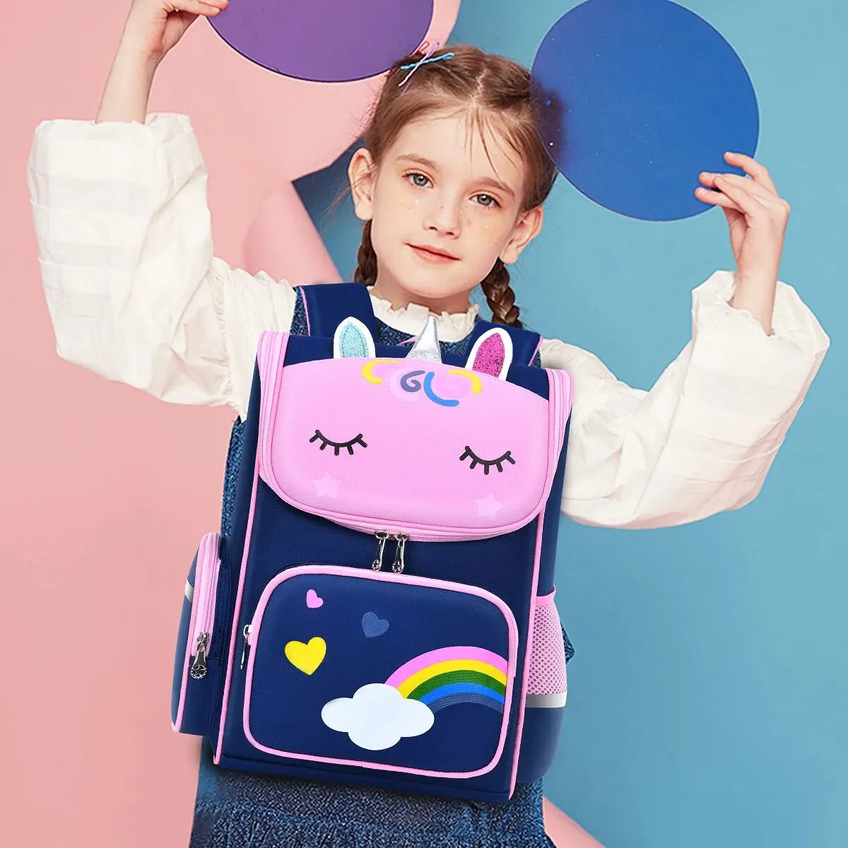 Children's Elementary School Students Schoolbag Girls | Grades 1-6, Ages 6-12 | Shoulders Backpack Cute Waterproof Light ShopOnlyDeal