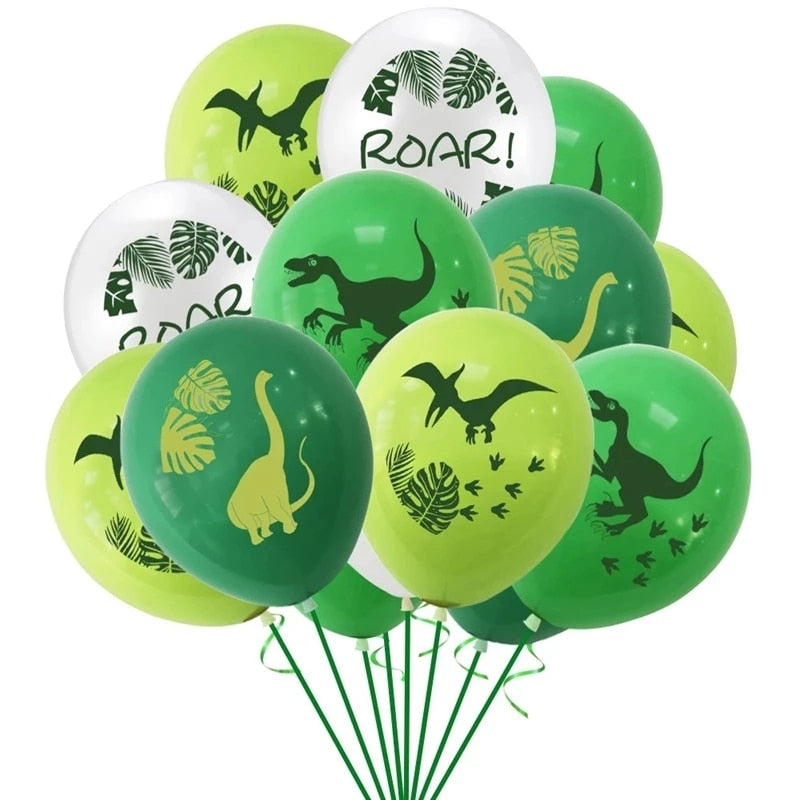 Dinosaur Happy Birthday Garland Banner Roar Dino Party Balloons Jungle Animal Safari 1st Kids Birthday Party Decoration Supplies ShopOnlyDeal