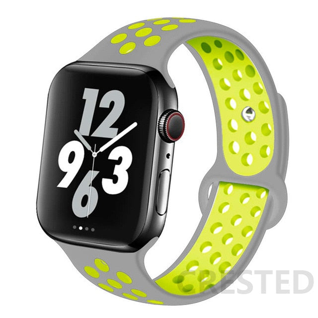 Strap For Apple Watch band 44mm 40mm 45mm 41mm 38mm 42mm 44 45 40 mm Silicone Sport bracelet iWatch Series Ultra 8 SE 7 6 5 4 3 ShopOnlyDeal