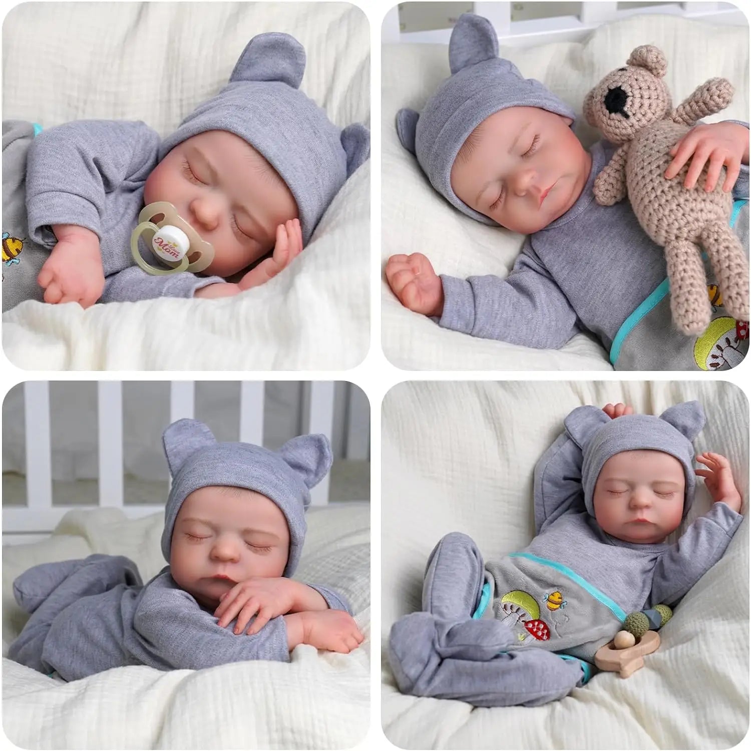 Lifelike Reborn Baby Dolls  17 Inch Realistic Newborn Baby Dolls Anatomically Correct Real Life Baby Dolls Full Vinyl Body ShopOnlyDeal