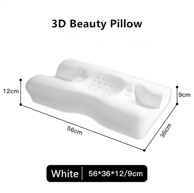 3D Beauty Pillow Side Sleep Does Not Press Face Cervical Pillow Anti Wrinkle Face Pillows Helps Sleep Memory Foam ShopOnlyDeal