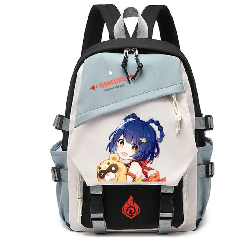 Genshin Impact Anime Cosplay Students School Bag Backpack Beelzebul Ayaka Xiao Bookbag Travel Rucksack Outdoor Boys Girls Gifts ShopOnlyDeal