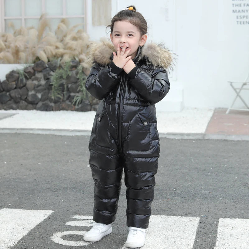 Winter children's one-piece down jacket boys waterproof thickened down jacket girls wash-free warm jacket 2-6 years old ShopOnlyDeal