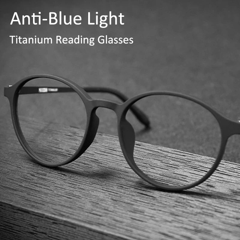 Transitional Photochromic Multifocal TR90 Round frame reading glasses men's progressive anti-blue Women's Ultra-light Glasses ShopOnlyDeal